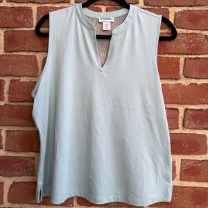 Tommy Bahama Everyday Active Sleeveless UPF 50 Top Aqua womens XL NEW